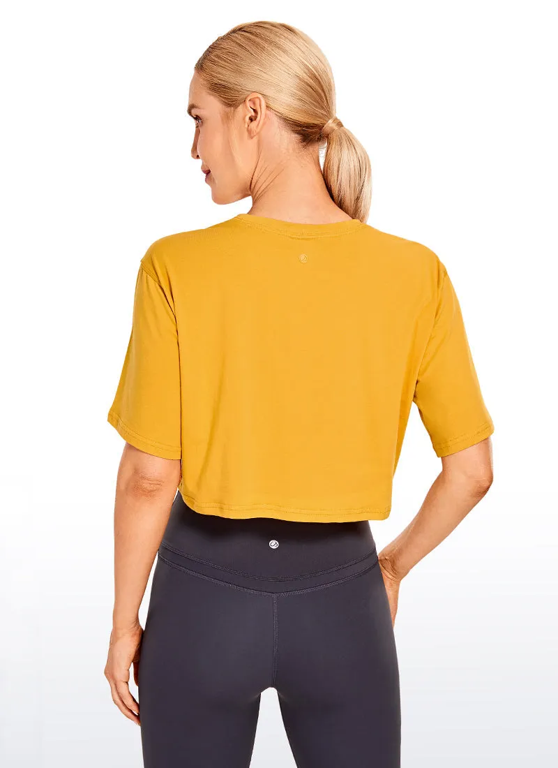 Wovigo Short Sleeves Cropped