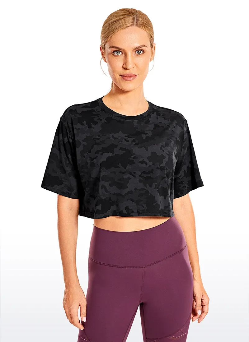 Wovigo Short Sleeves Cropped