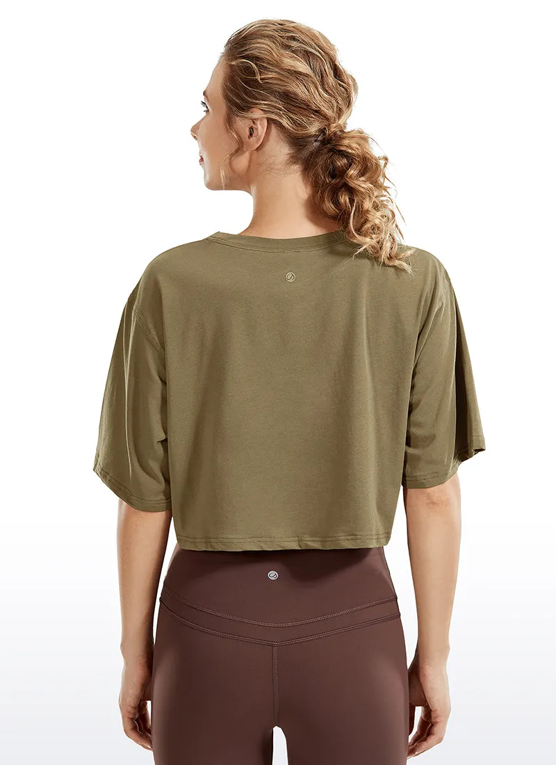 Wovigo Short Sleeves Cropped