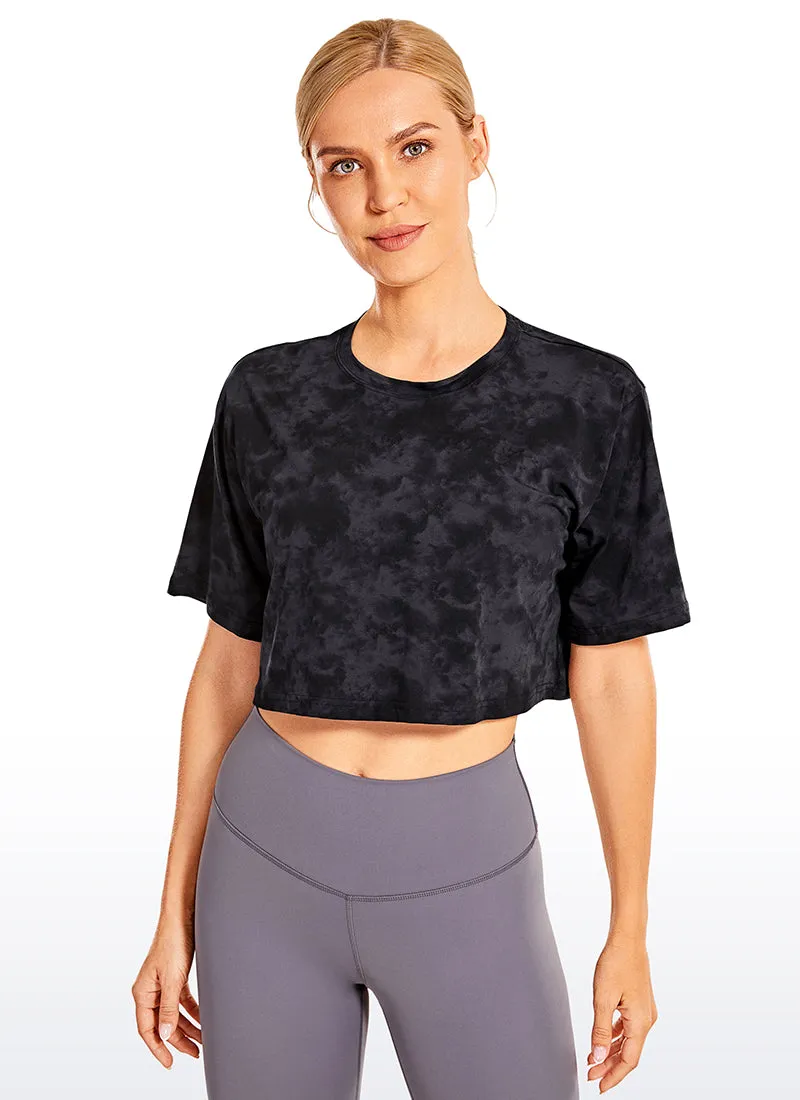 Wovigo Short Sleeves Cropped