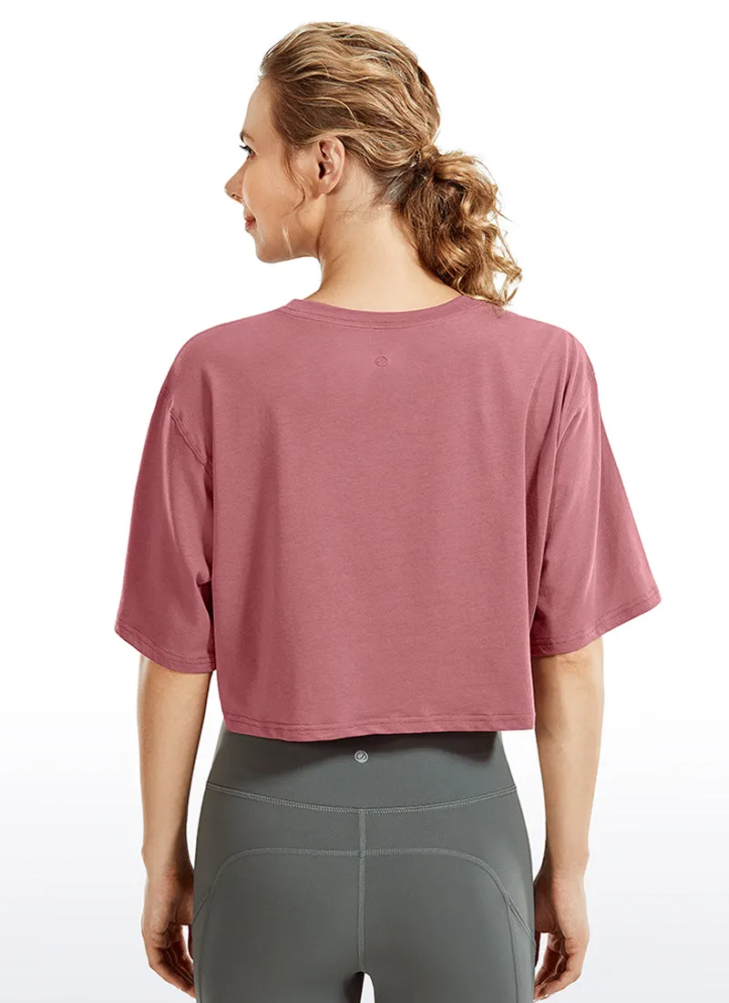 Wovigo Short Sleeves Cropped