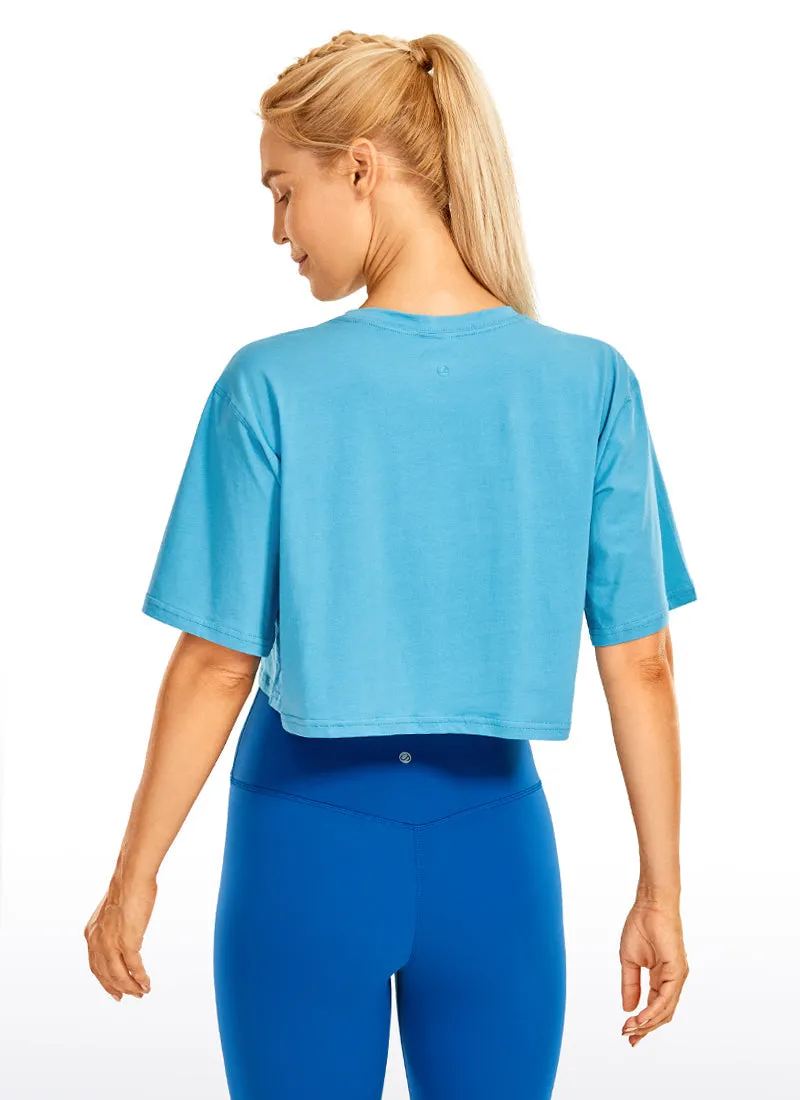 Wovigo Short Sleeves Cropped