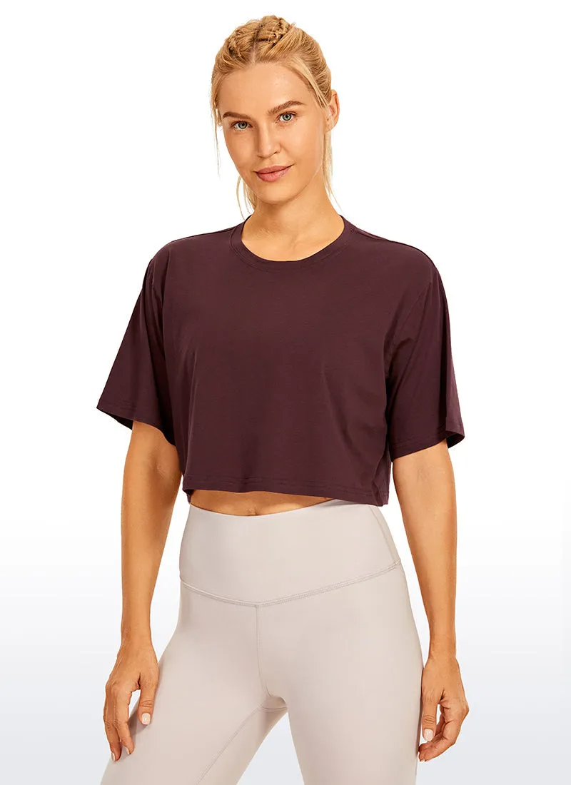 Wovigo Short Sleeves Cropped