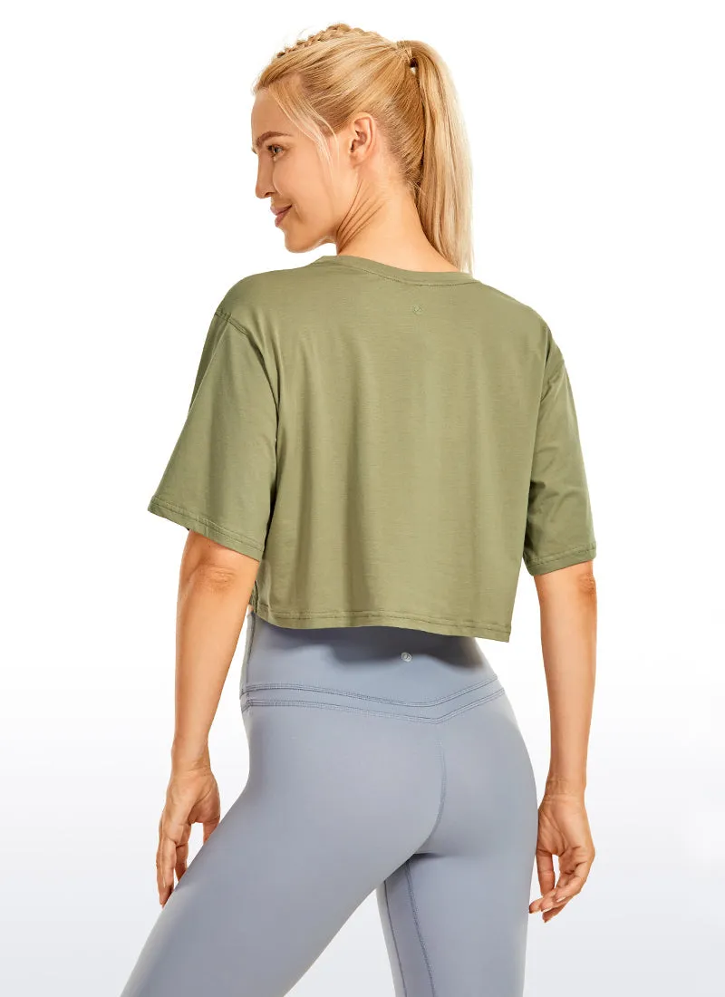 Wovigo Short Sleeves Cropped