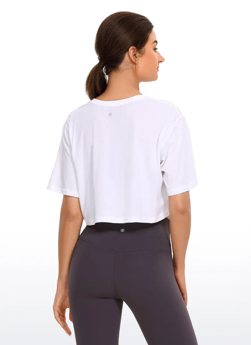 Wovigo Short Sleeves Cropped