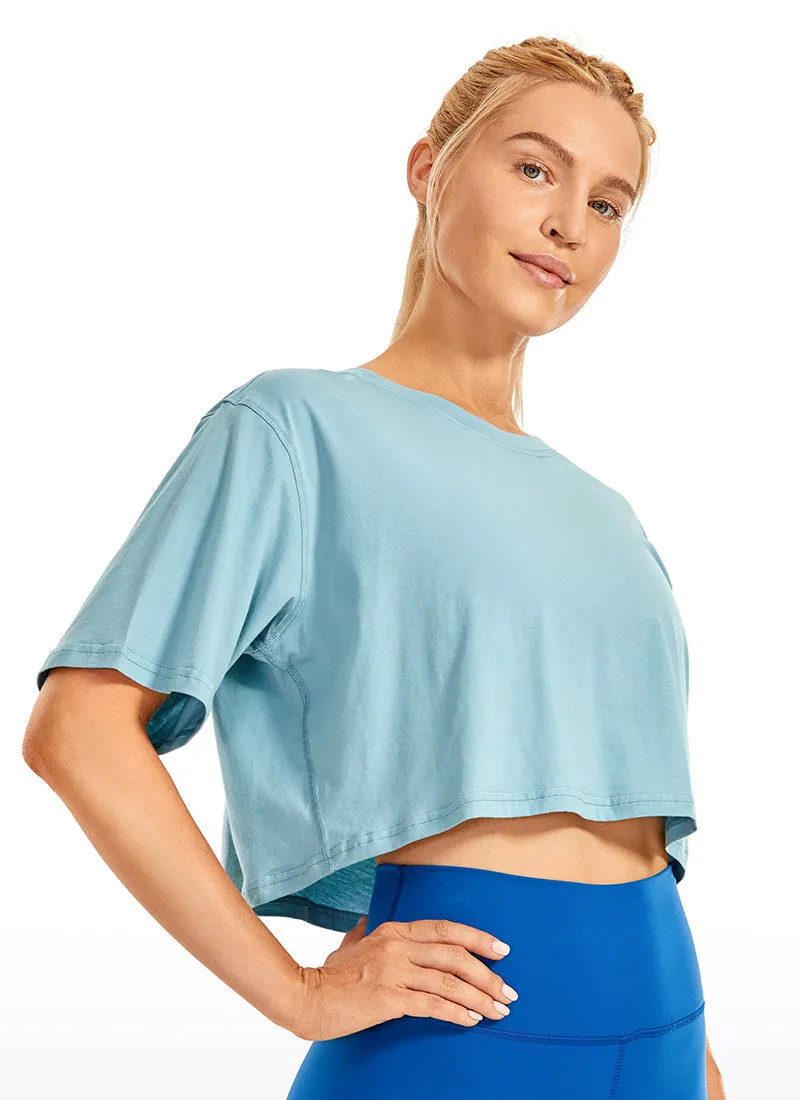 Wovigo Short Sleeves Cropped