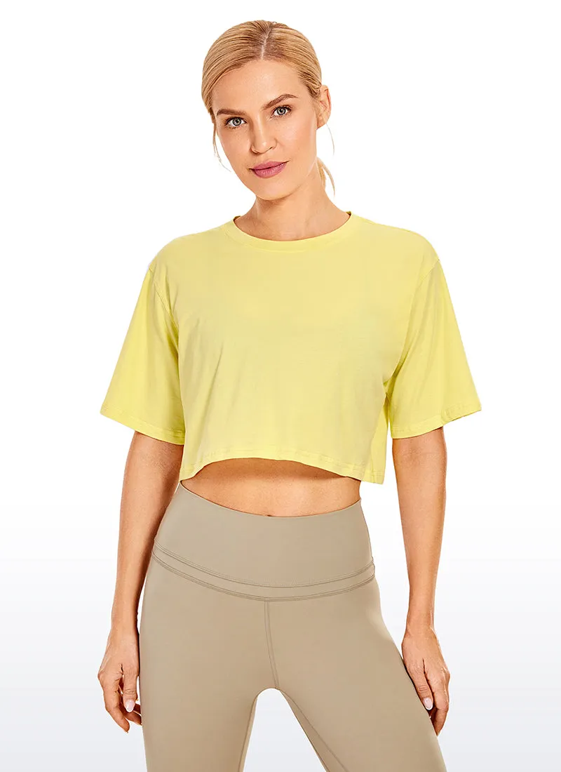 Wovigo Short Sleeves Cropped