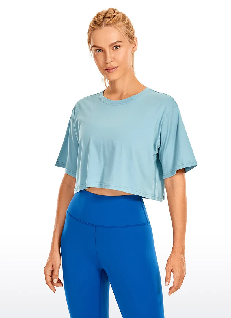 Wovigo Short Sleeves Cropped