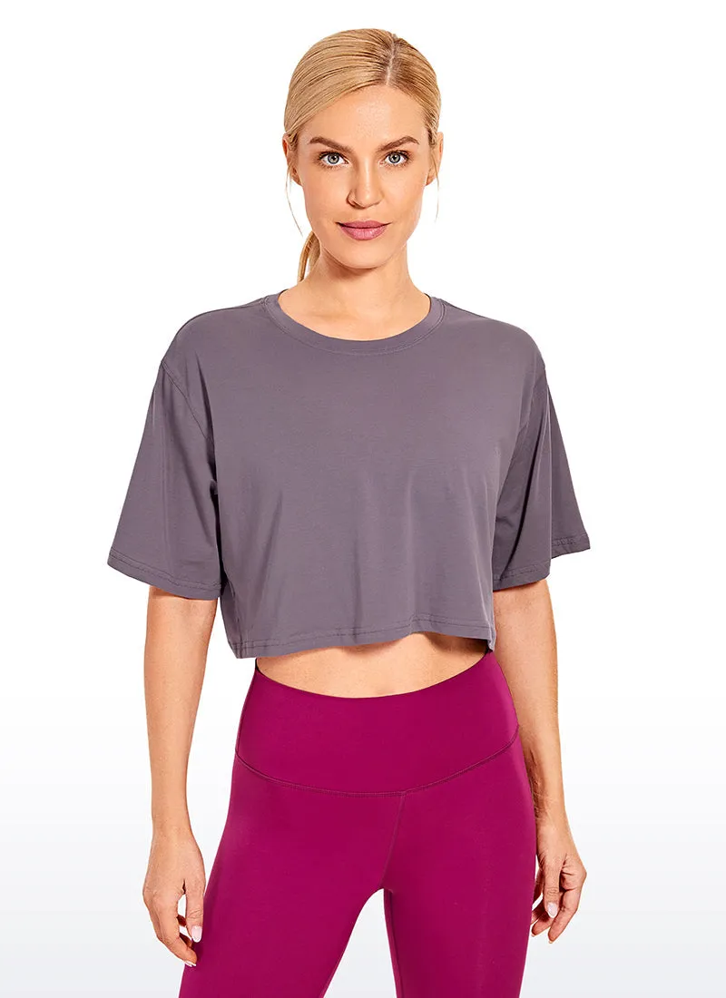 Wovigo Short Sleeves Cropped