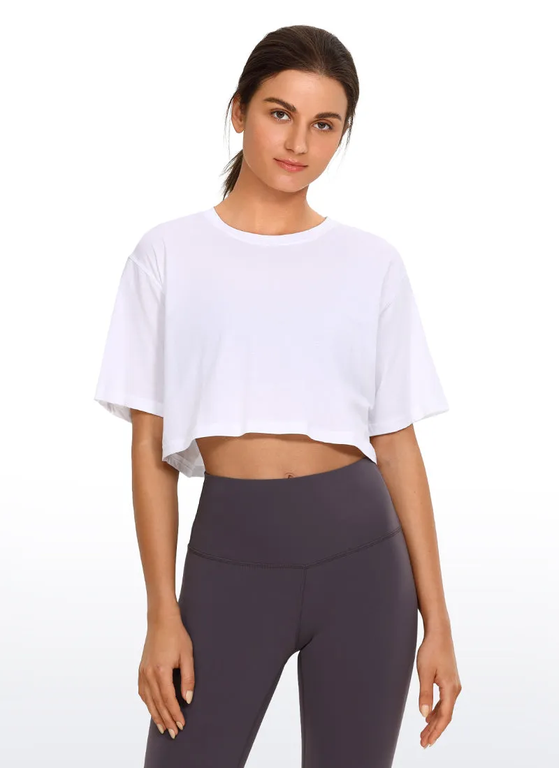 Wovigo Short Sleeves Cropped