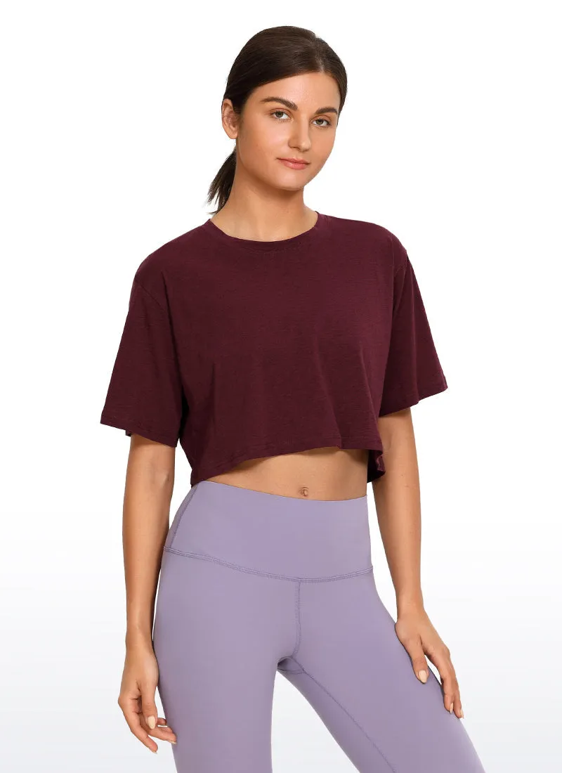 Wovigo Short Sleeves Cropped