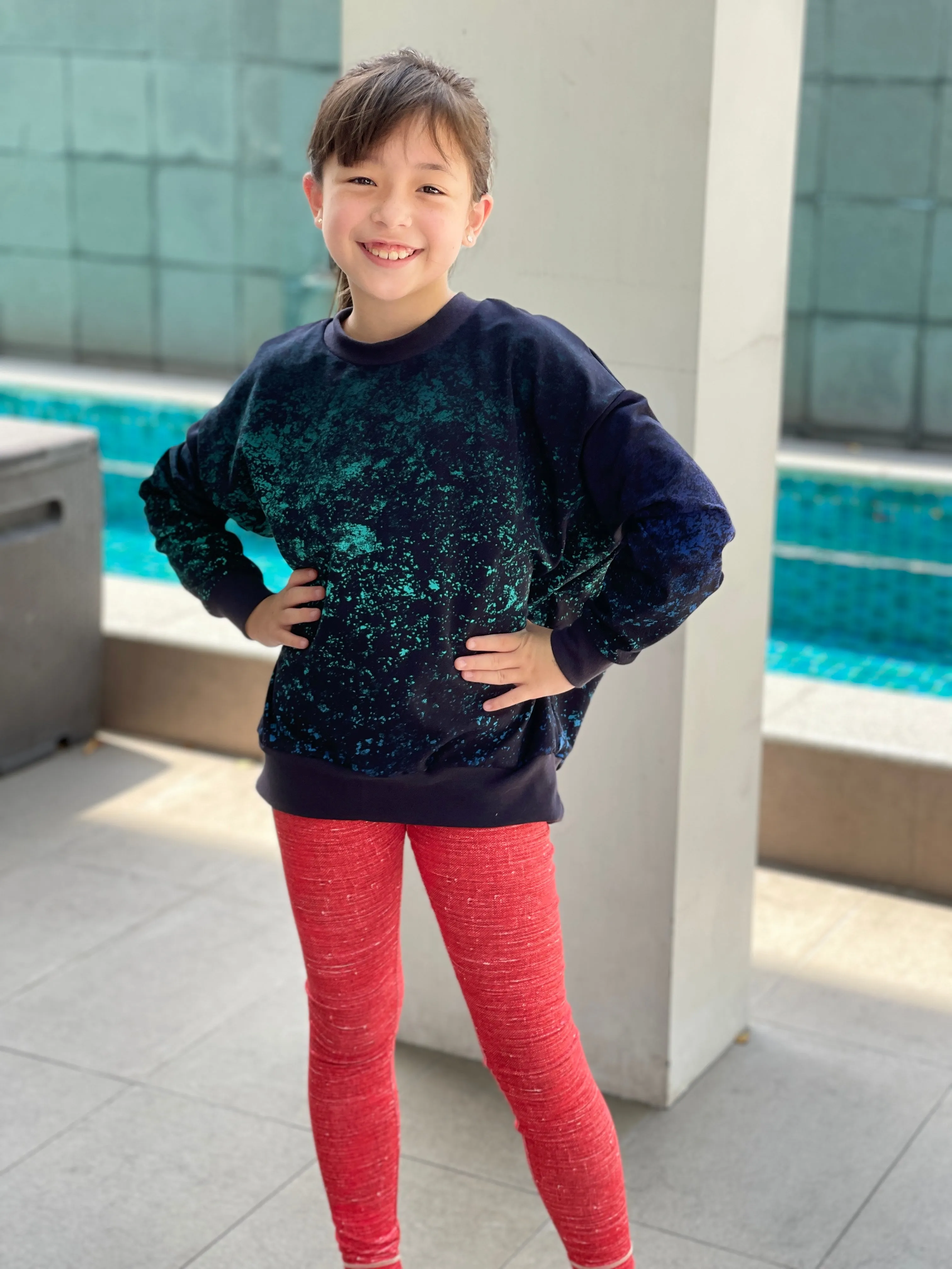 Youth Sundial Leggings PDF Sewing Pattern 2-16