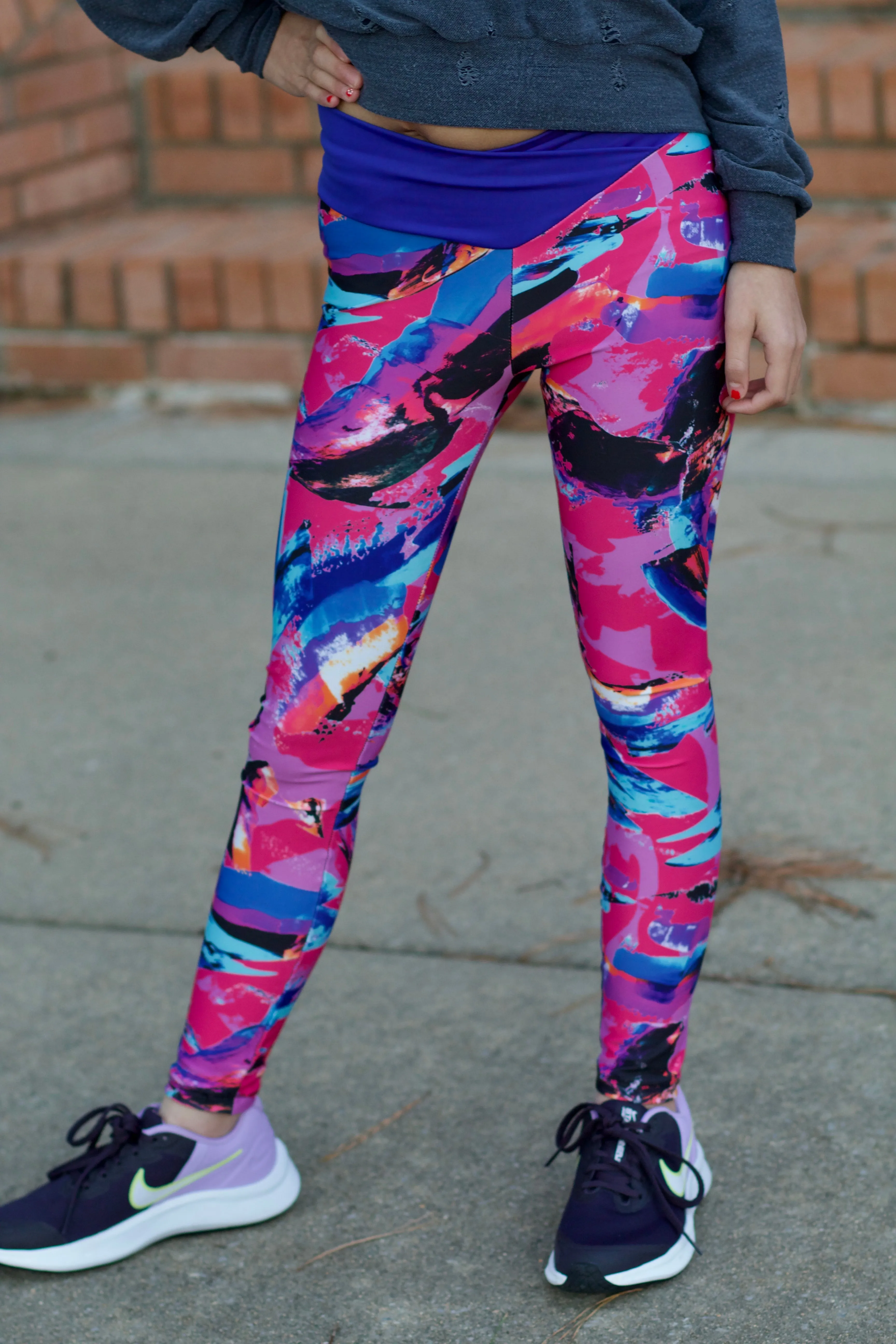 Youth Sundial Leggings PDF Sewing Pattern 2-16